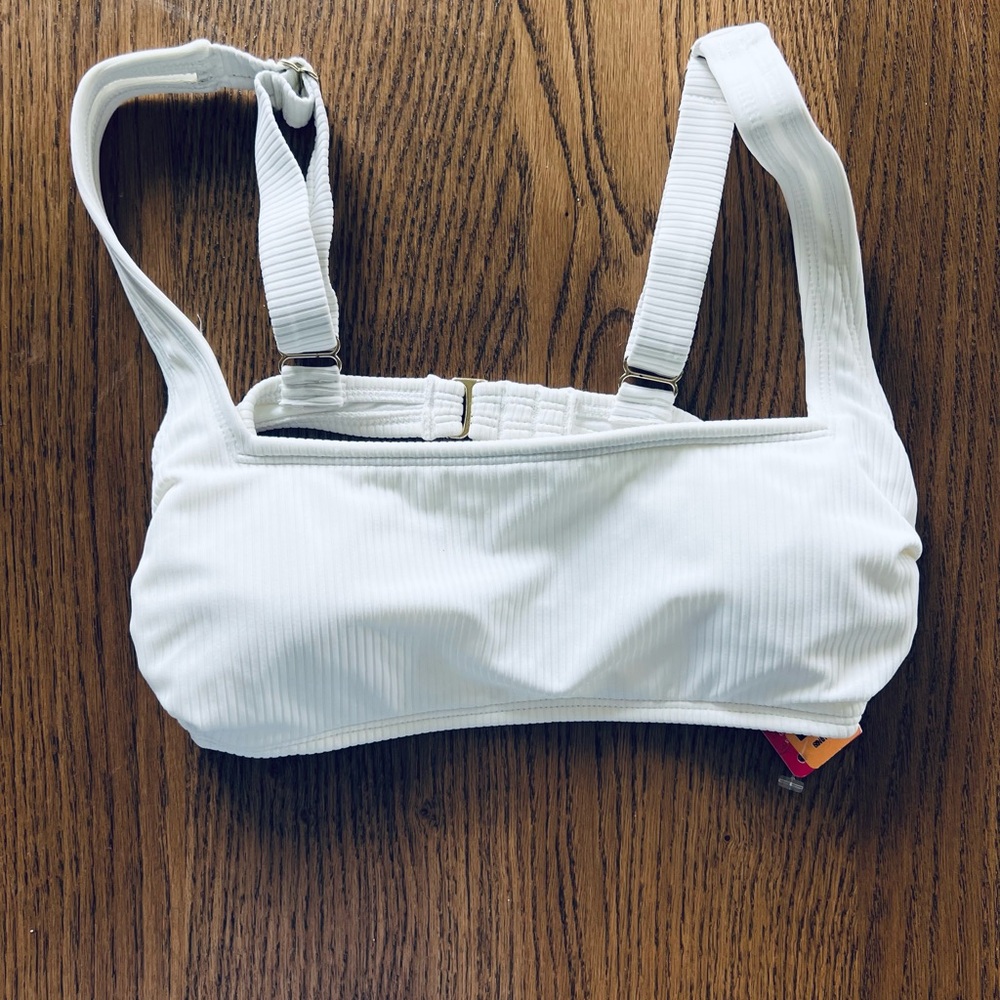 Xhilaration White Bikini Top NWT